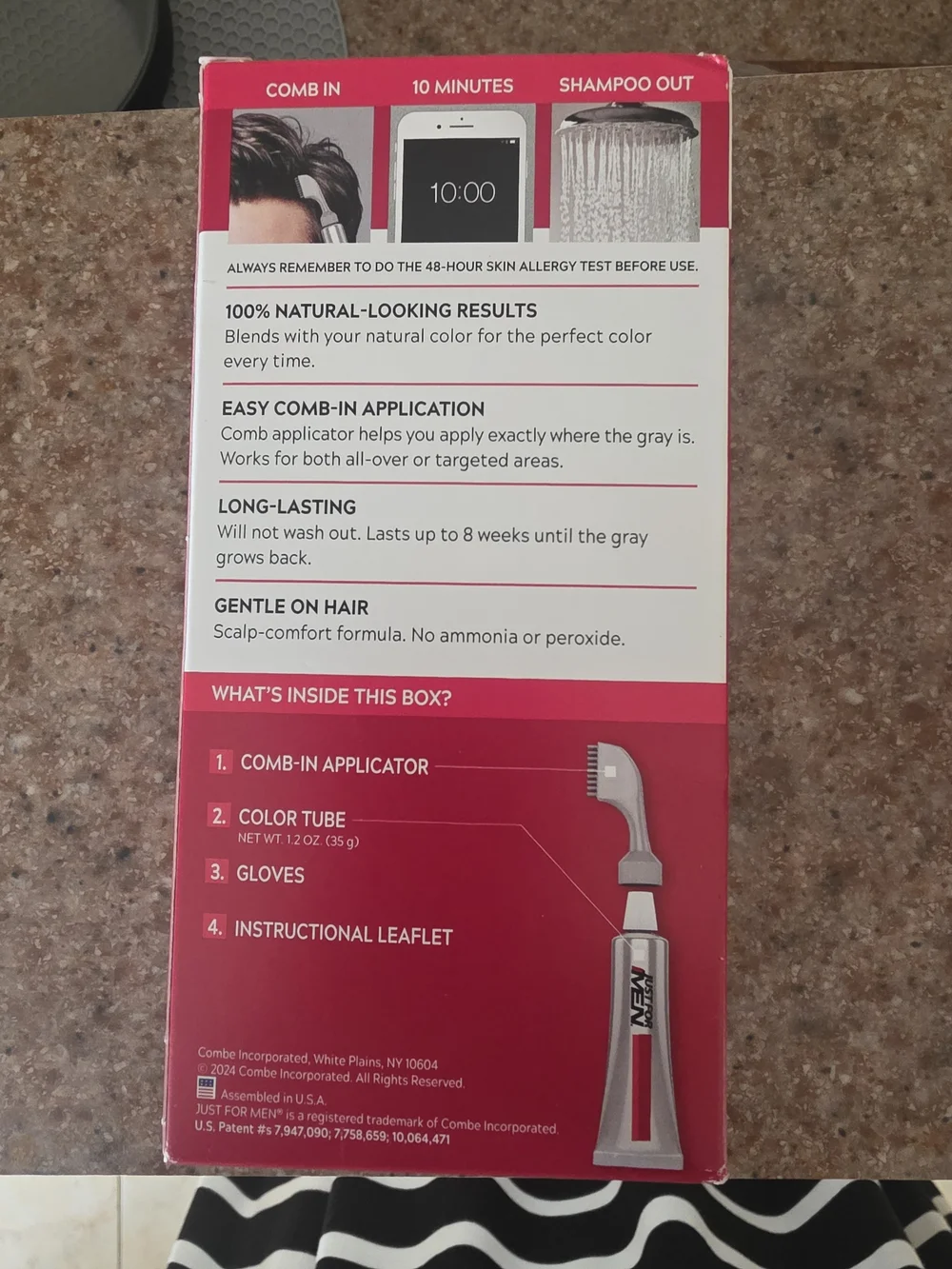 Easy Comb-In Color — Medium Brown